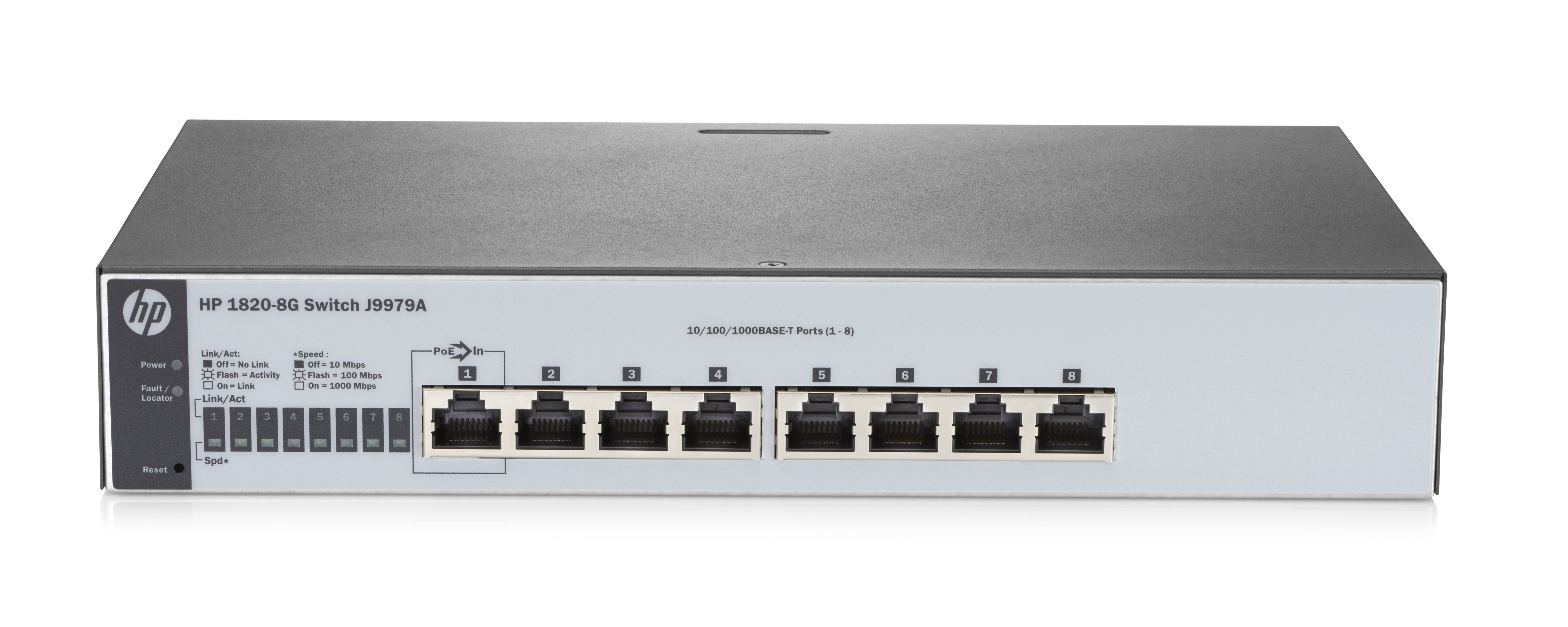 J9979A - HPE 1820-8G - Switch - managed - 8 x 10/100/1000