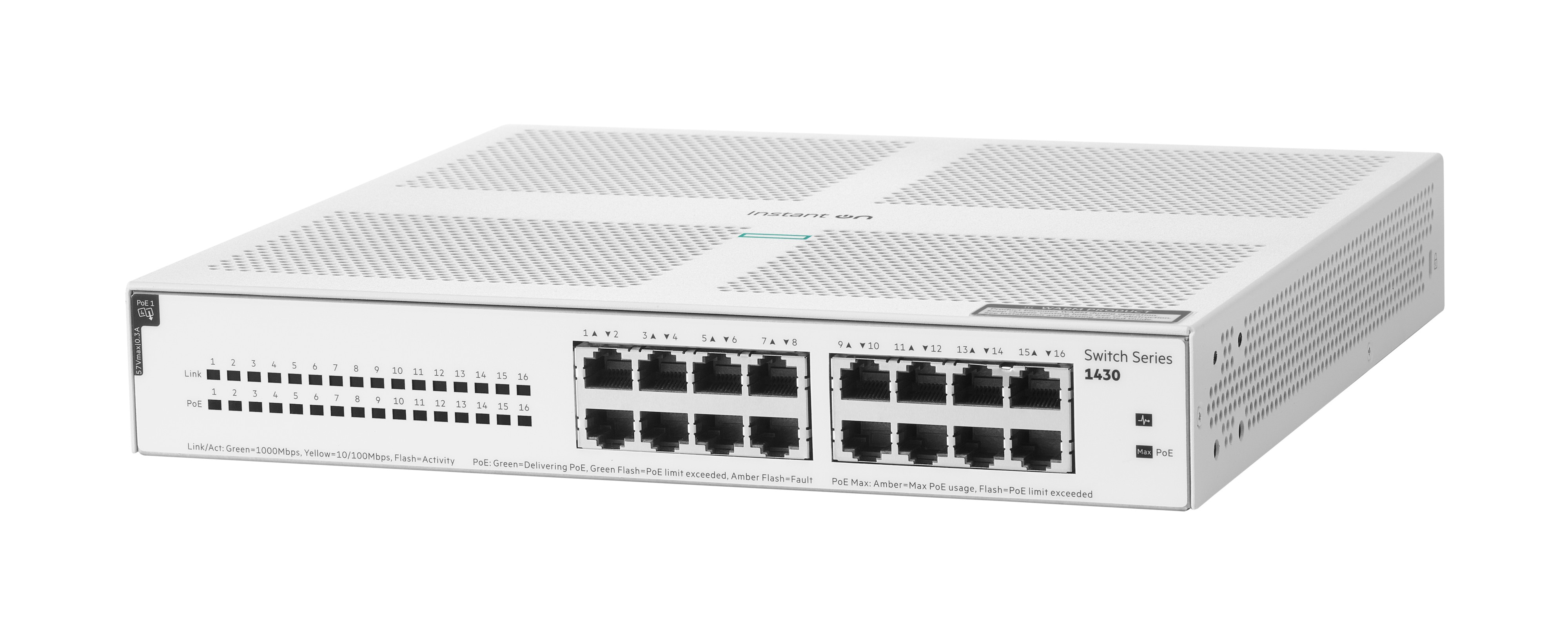 R8R48A - Conmutador HPE Aruba Instant On 1430 - 16 puertos - No gestionado - PoE