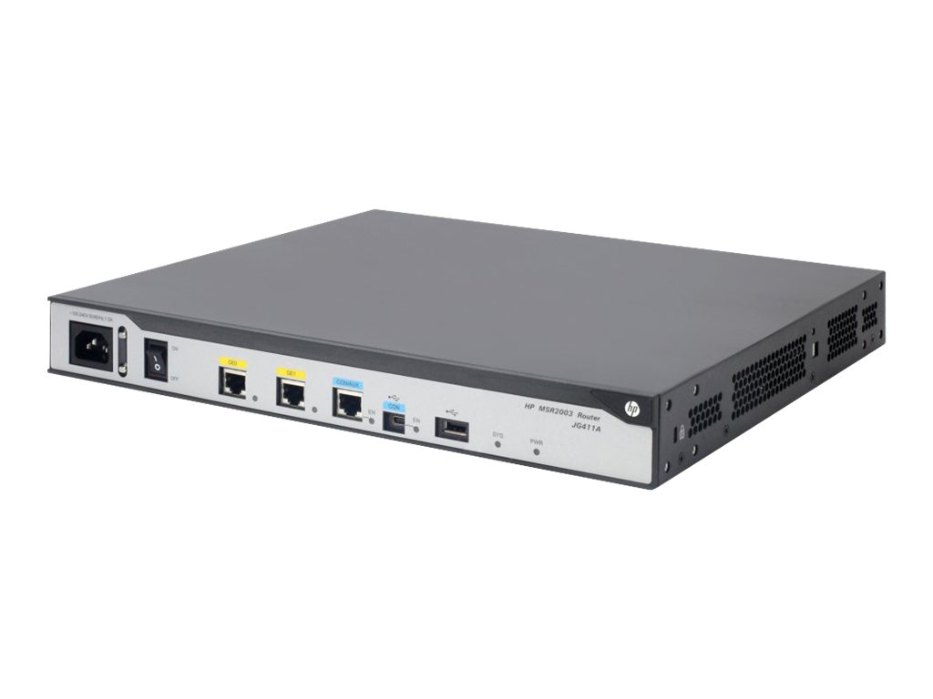 JG411A - HPE MSR2003 - Router - 1GbE - rack-mountable