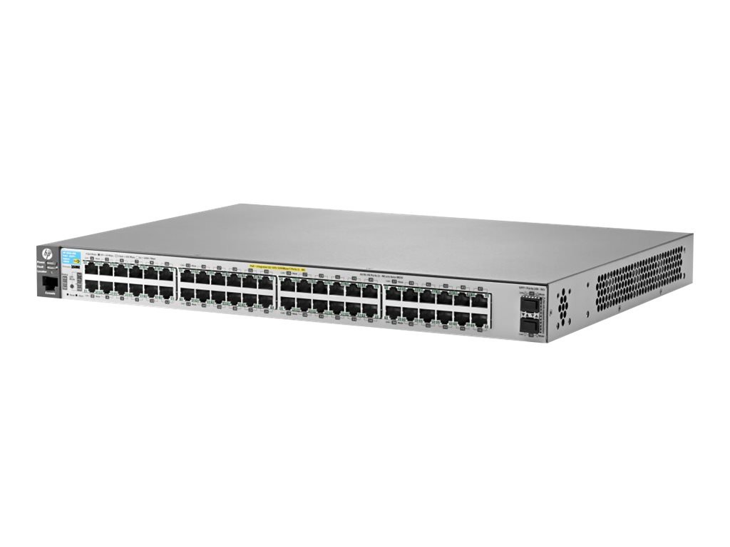 J9853A - HPE Aruba 2530-48G-PoE+-2SFP+ - Switch - managed - 48 x 10/100/1000 (PoE+)