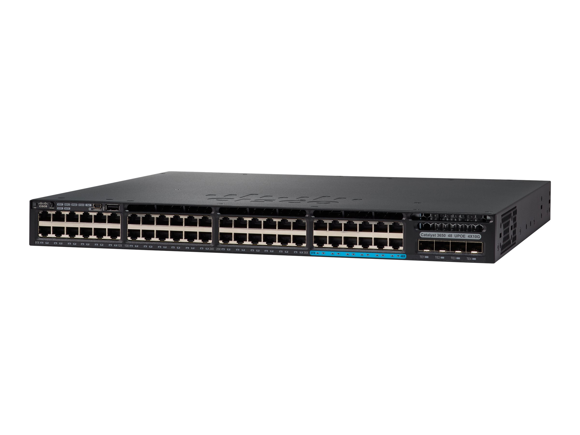 WS-C3650-48PWS-S - Cisco Catalyst 3650 Switch, L3, Managed, 48x 10/100/1000 PoE+