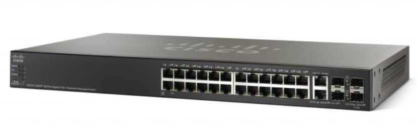 SG500-28MPP-K9-G5 - Cisco 24-Port 10/100/1000 PoE+ Managed Switch