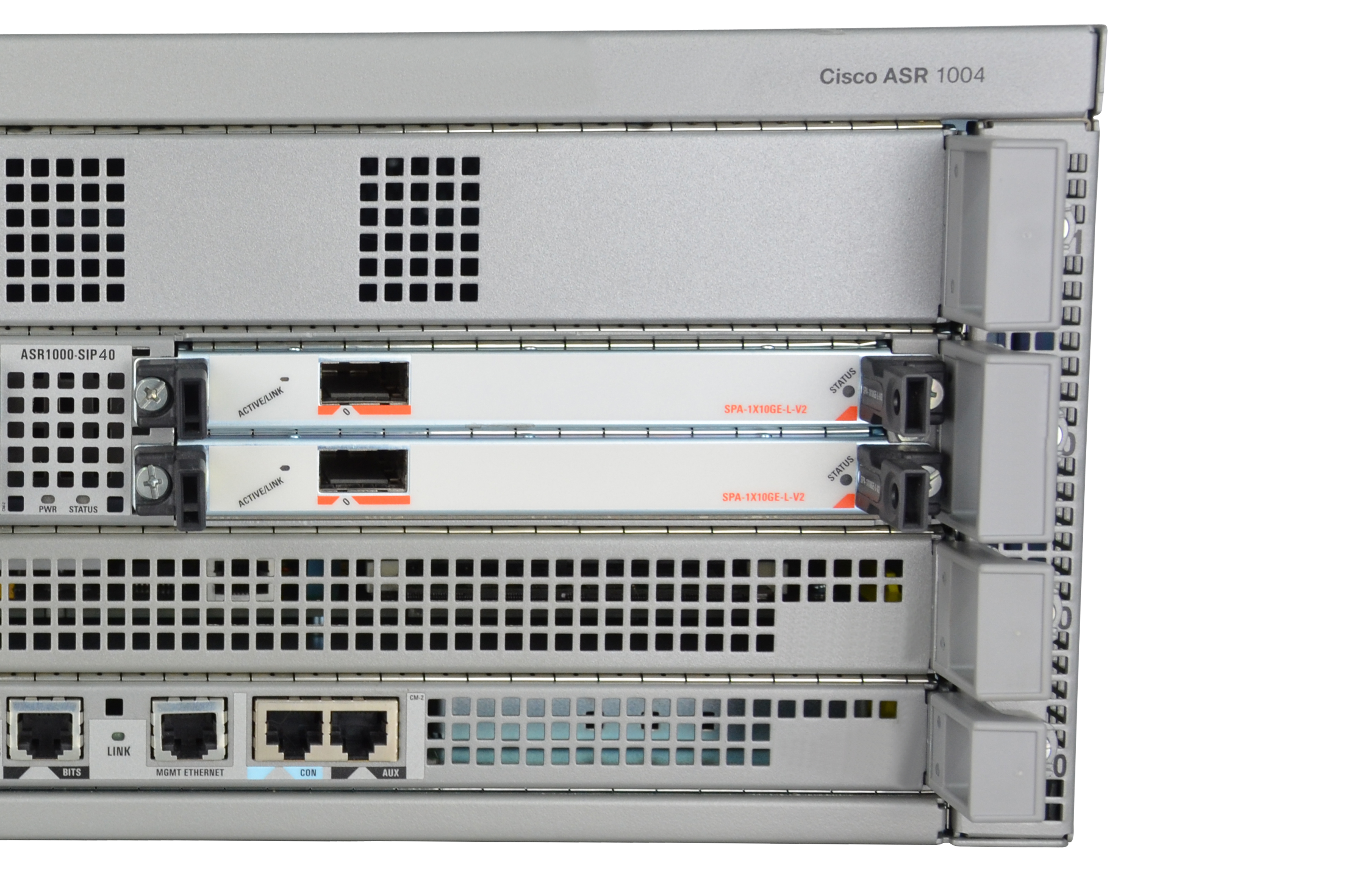 ASR1004-40G-NB - Paquete de routers Cisco ASR 1004, flujo de aire de delante hacia atrás