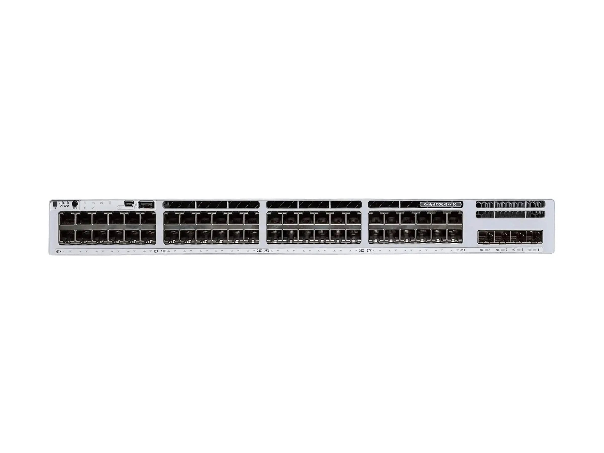 C9300LM-48UX-4Y-E - Cisco Catalyst 9300L Mini Switch, L3, managed, 40 x 10/100/1000 UPOE