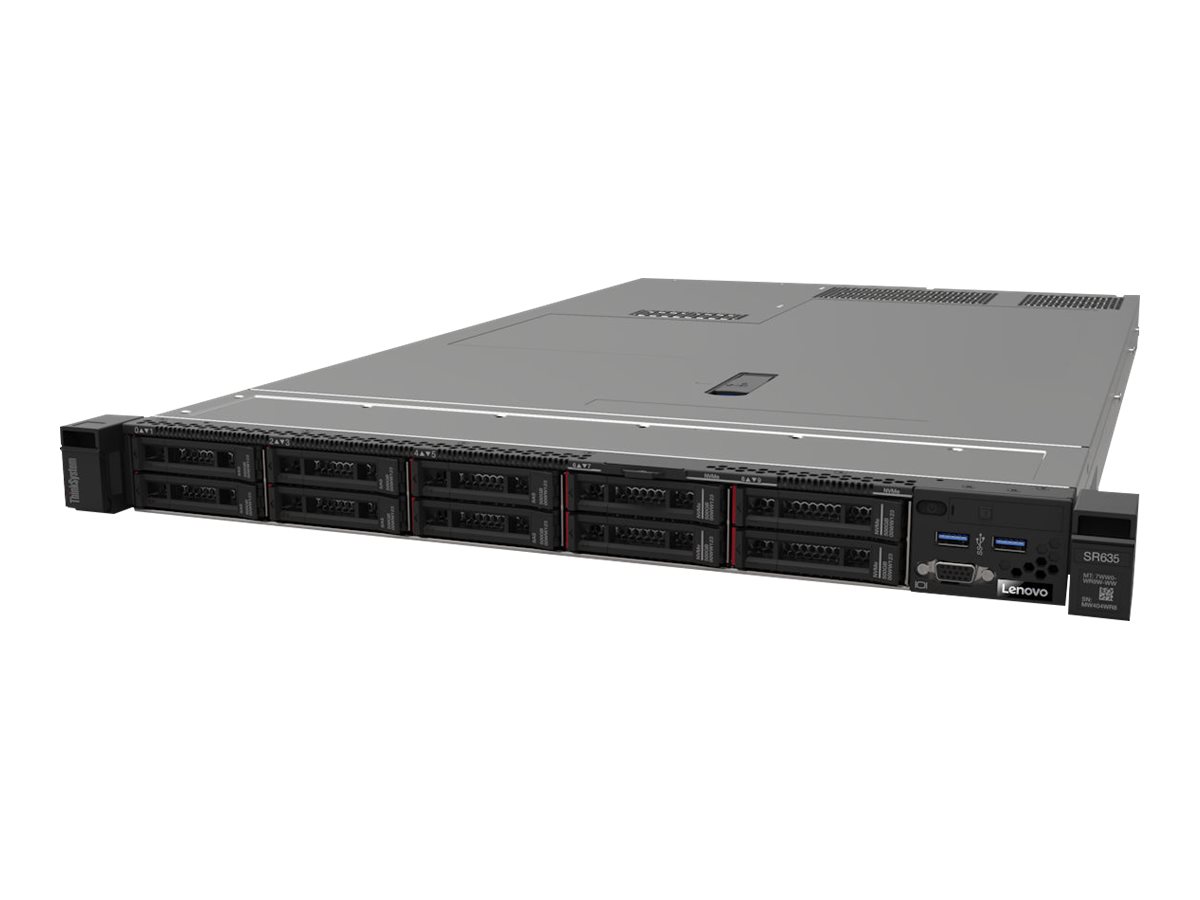 7Y99A021EA - Lenovo ThinkSystem SR635 7Y99 - Server - Rack-Montage - 1U - 1-Weg - 1 x EPYC 7252P / 2.8 GHz - RAM 32 GB - SAS - Hot-Swap 8.9 cm (3.5")