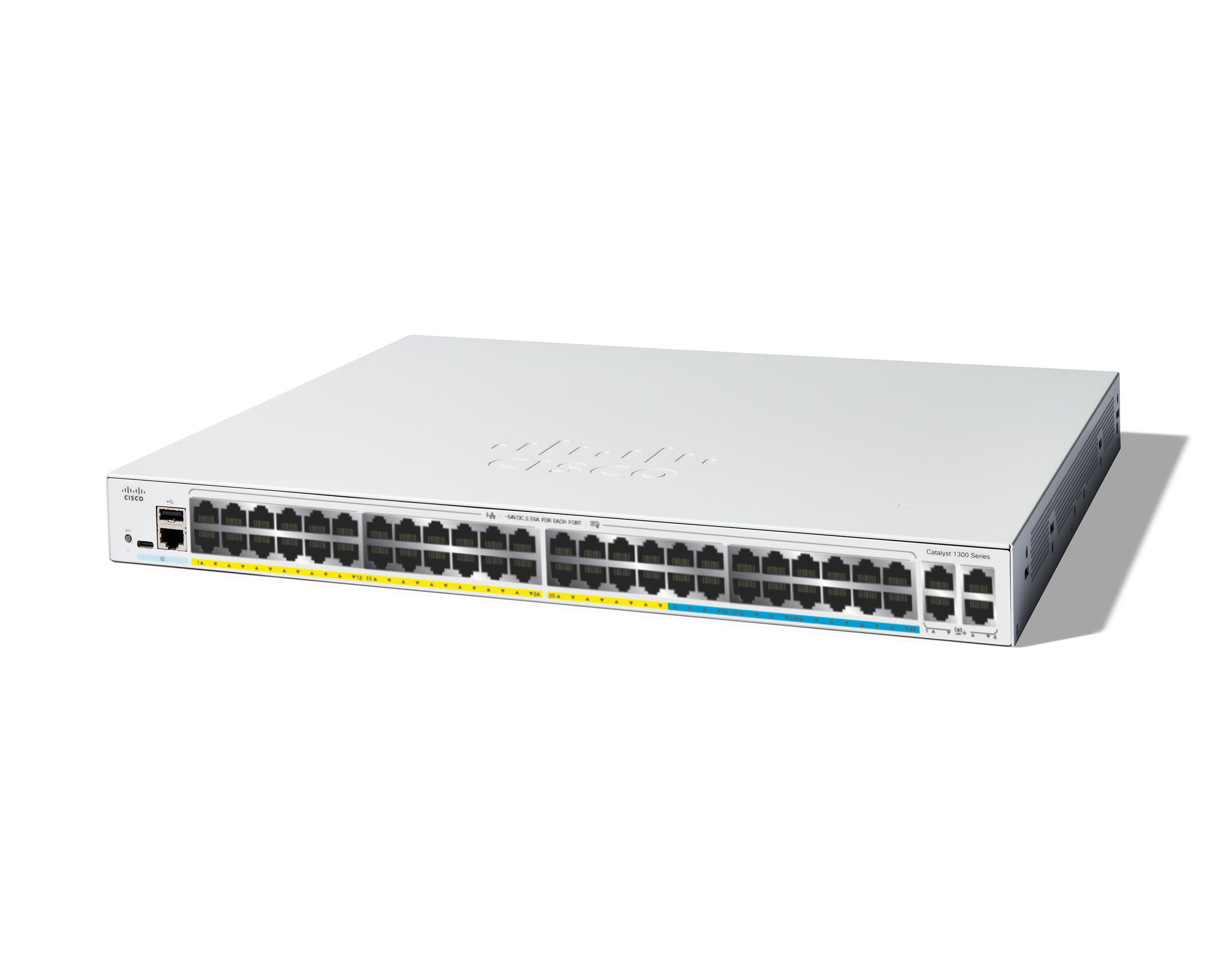 C1300-48MGP-4X - Cisco Catalyst Switch L3 managed, 32x 10/100/1000 (PoE+)