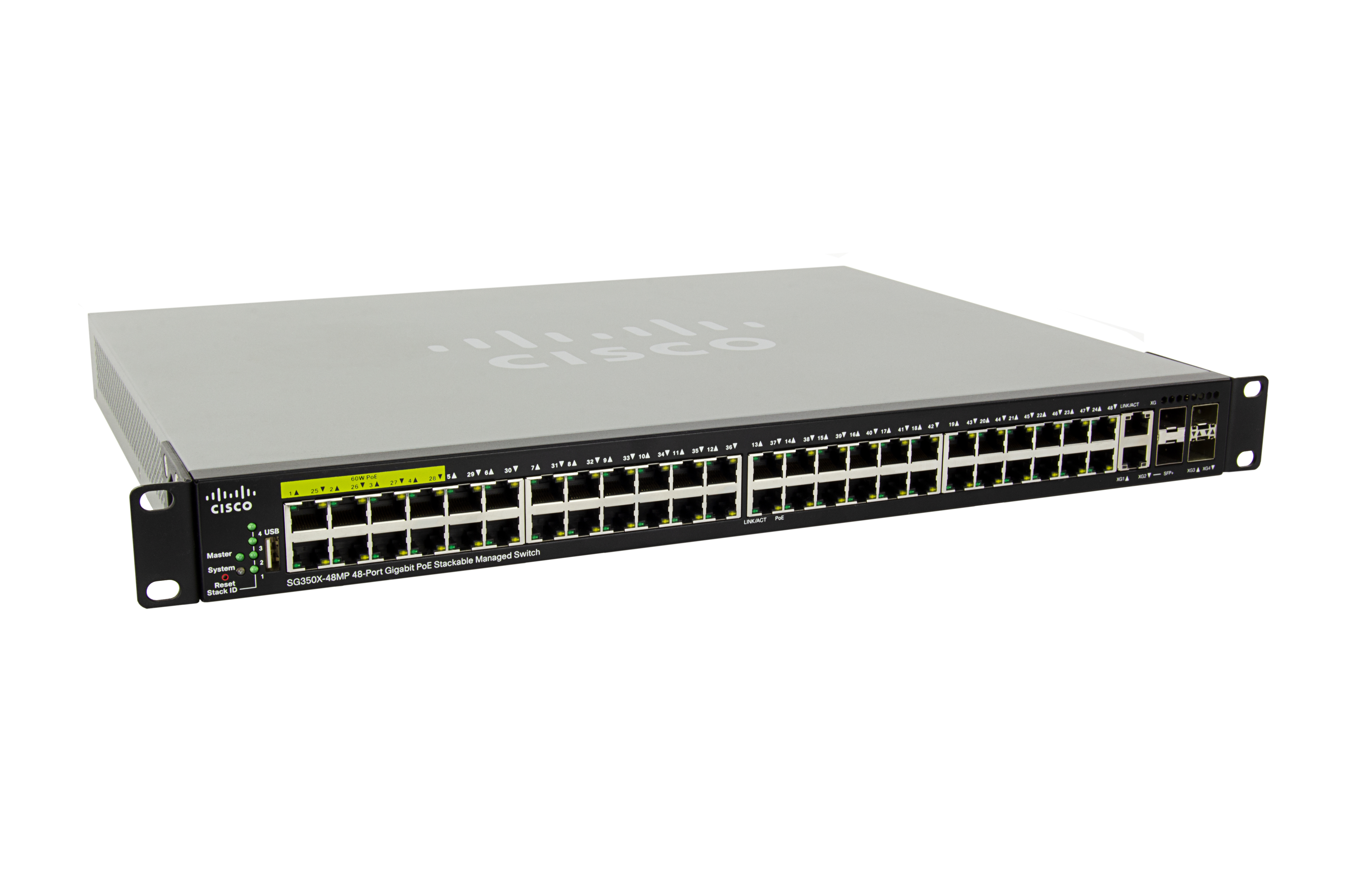 SG350X-48MP-K9-EU - Cisco Small Business Switch, 48 x 10/100/1000 (PoE+)