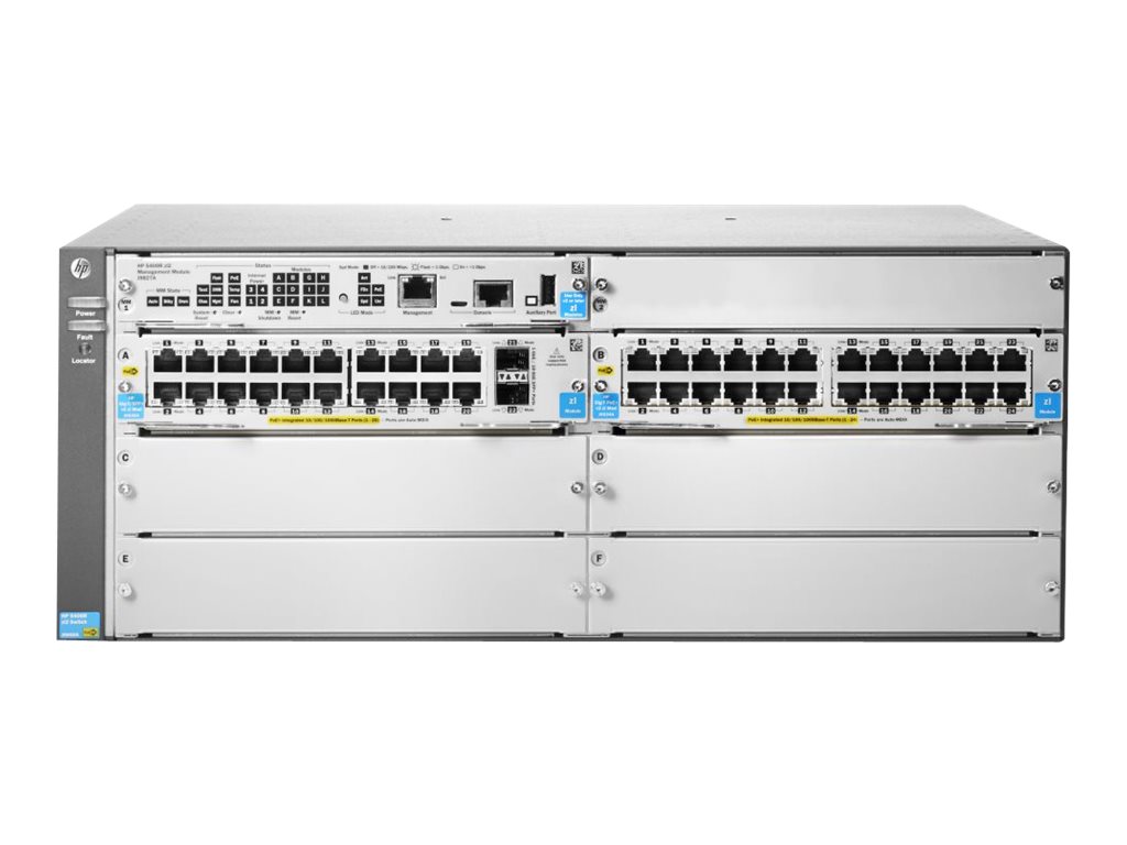 J9823A - HPE Aruba 5406R-44G-PoE+/2SFP+ v2 zl2 - Switch