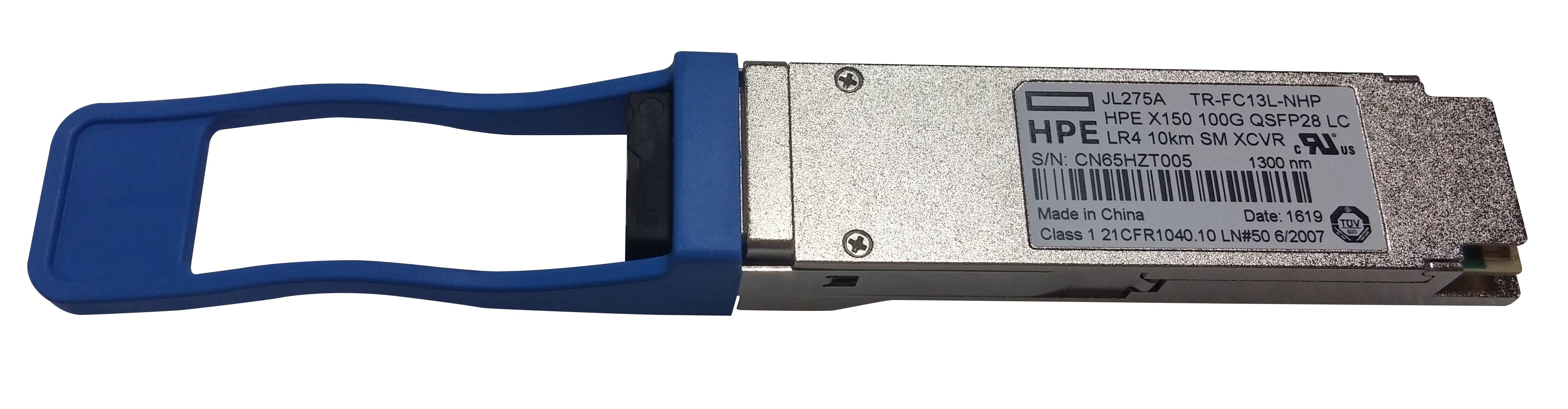 JL275A - HPE X150 - QSFP28 receiver module - 100GbE - 100GBase-LR4