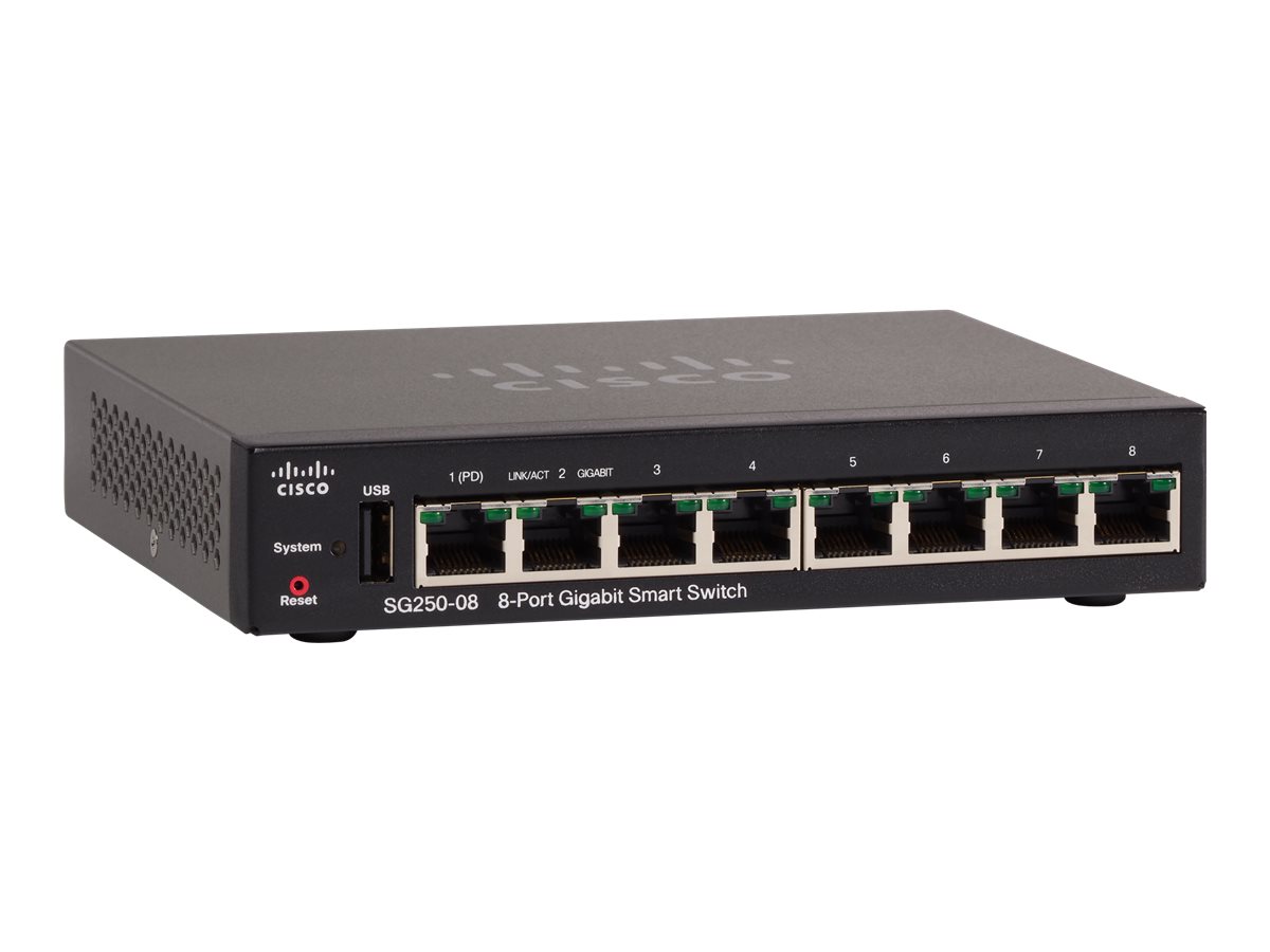 SG250-10P-K9-EU - Switch Cisco Business 250 - 10 porte - PoE+