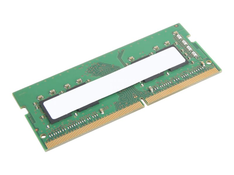 4X71A14571 - Lenovo DDR4 - Modul - 4 GB - SO DIMM 260-PIN - 3200 MT/s / PC4-25600 - ungepuffert - non-ECC - CRU - grün - für ThinkCentre M70a; M70q; M80q; M90a; M90q; ThinkPad E14 Gen 2; E15 Gen 2; L14 Gen 1; L15 Gen 1; ThinkStation P340 (Tiny)