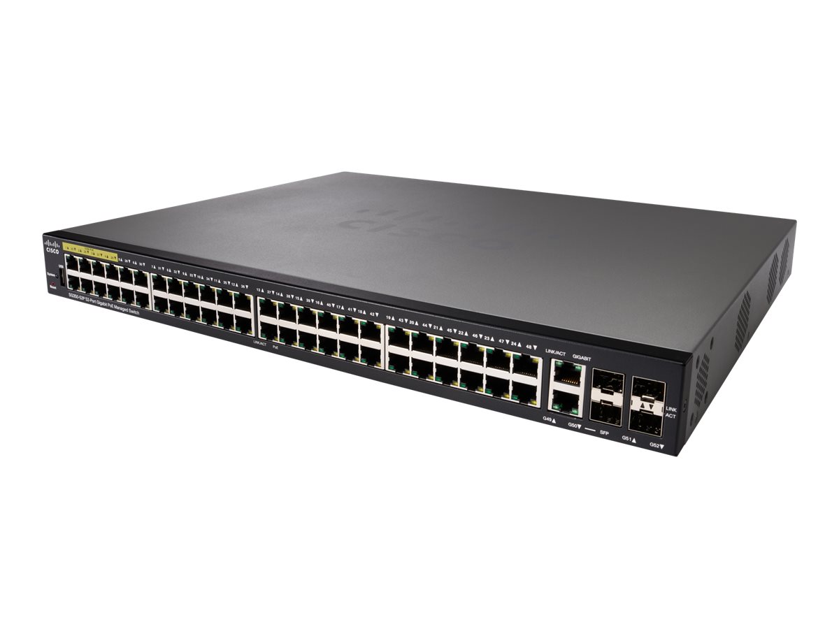 SG350-52P-K9-EU - Cisco SG350 Switch, L3 managed, 48 x 10/100/1000 (PoE+)