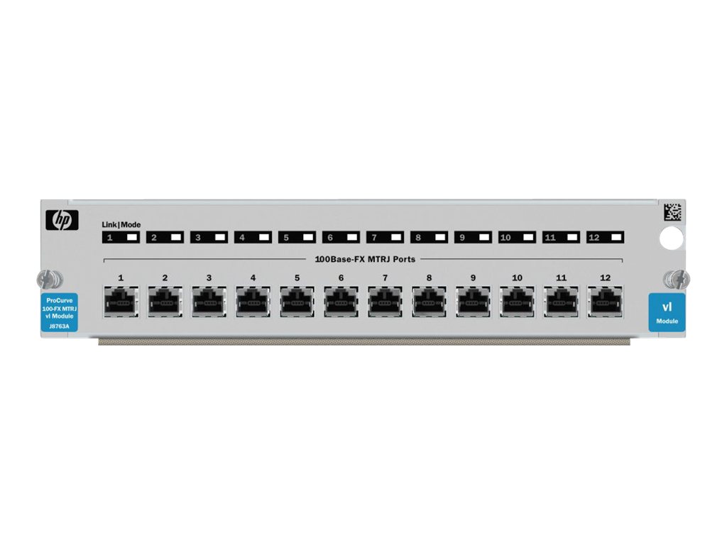 J8763A - HPE Switch vl 12-Port 100FX MTRJ Module - Módulo de expansión