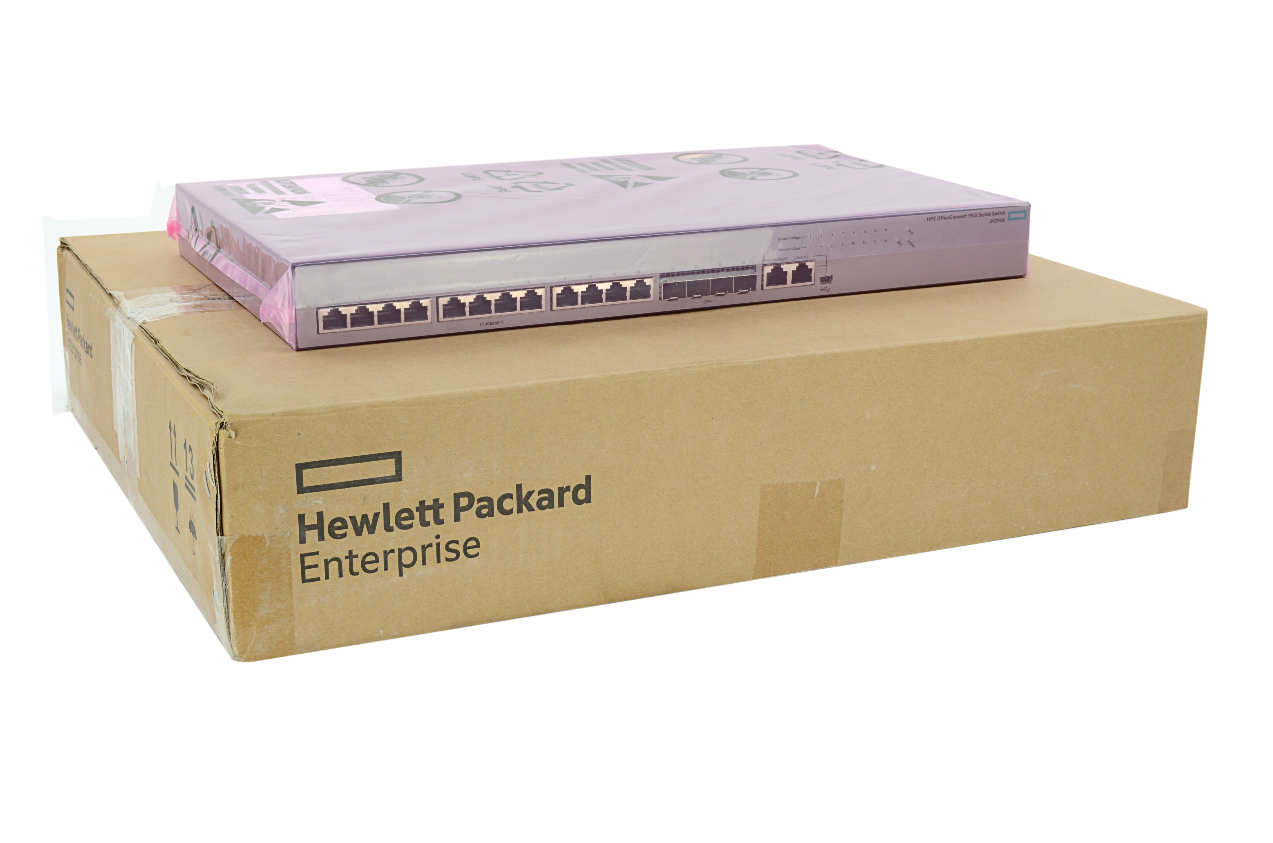 JH295A - HPE OfficeConnect 1950 12XGT 4SFP+ - Switch - 12 x 10GBase-T + 4 x 1 Gigabit / 10 Gigabit SFP+