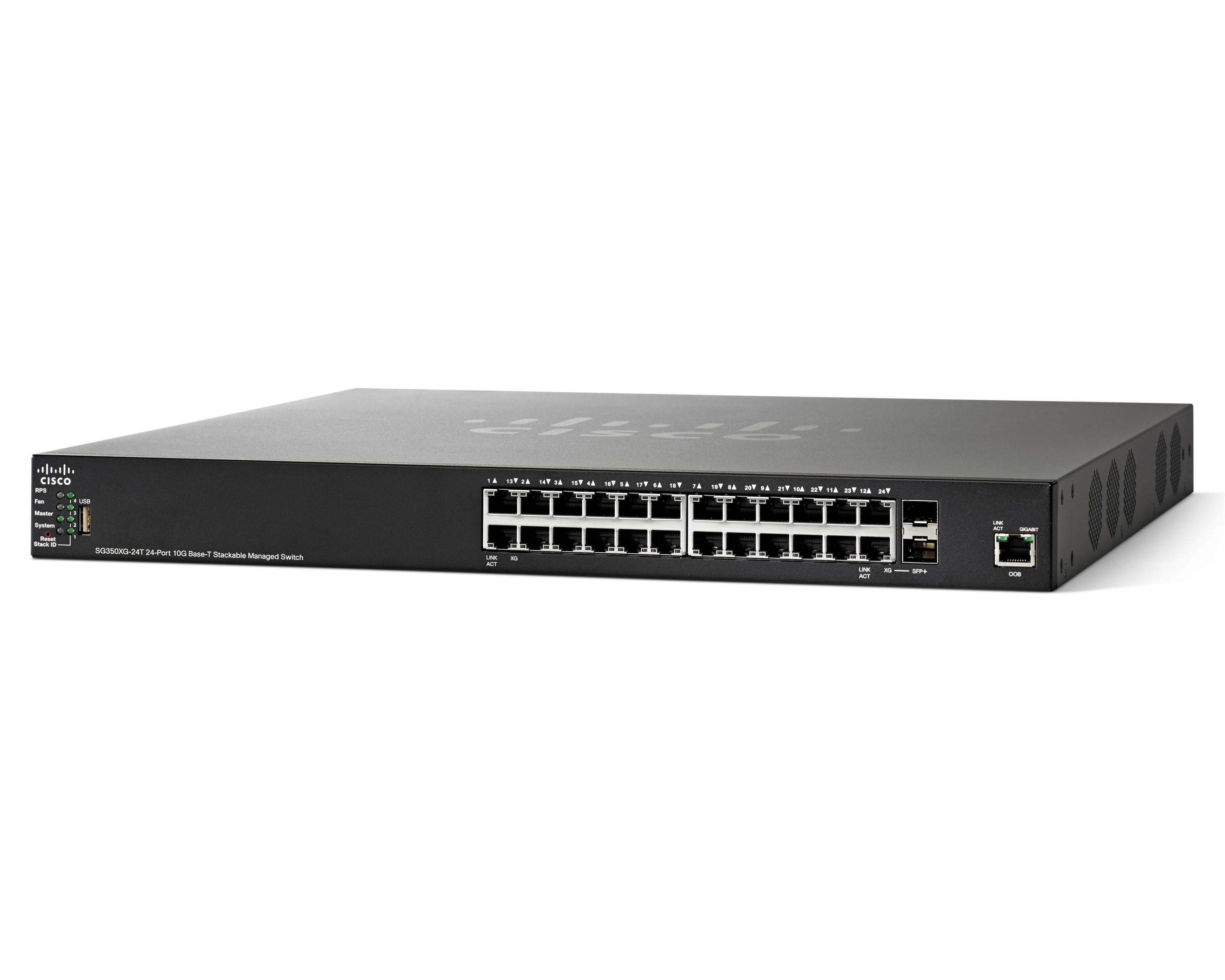 SG350XG-24T-K9 - Cisco Small Business SG350XG-24T, Managed, L2/L3, 10G Ethernet (100/1000/10000), Rack-Einbau, 1U