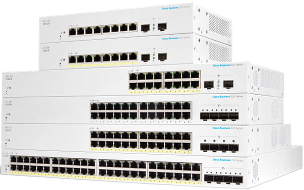 CBS220-16P-2G - Cisco CBS220-16P-2G, Managed, L2, Gigabit Ethernet (10/100/1000), Power over Ethernet (PoE), Rack-Einbau