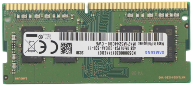 5M30V06801 - Lenovo 5M30V06801, 4 GB, 1 x 4 GB, DDR4, 3200 MHz, 260-pin SO-DIMM