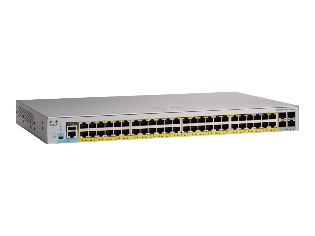 WS-C2960L-48TQ-LL - Conmutador Cisco Catalyst 2960L - 48 puertos - Gestionado de capa 2