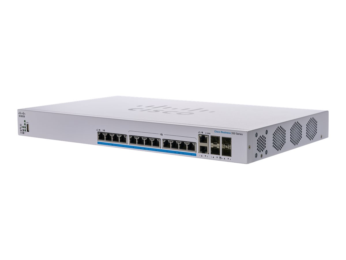CBS350-12NP-4X-EU - Cisco Business 350 Switch, L3 Managed, 12x 100/1000/2.5G/5GBase-T (PoE+)