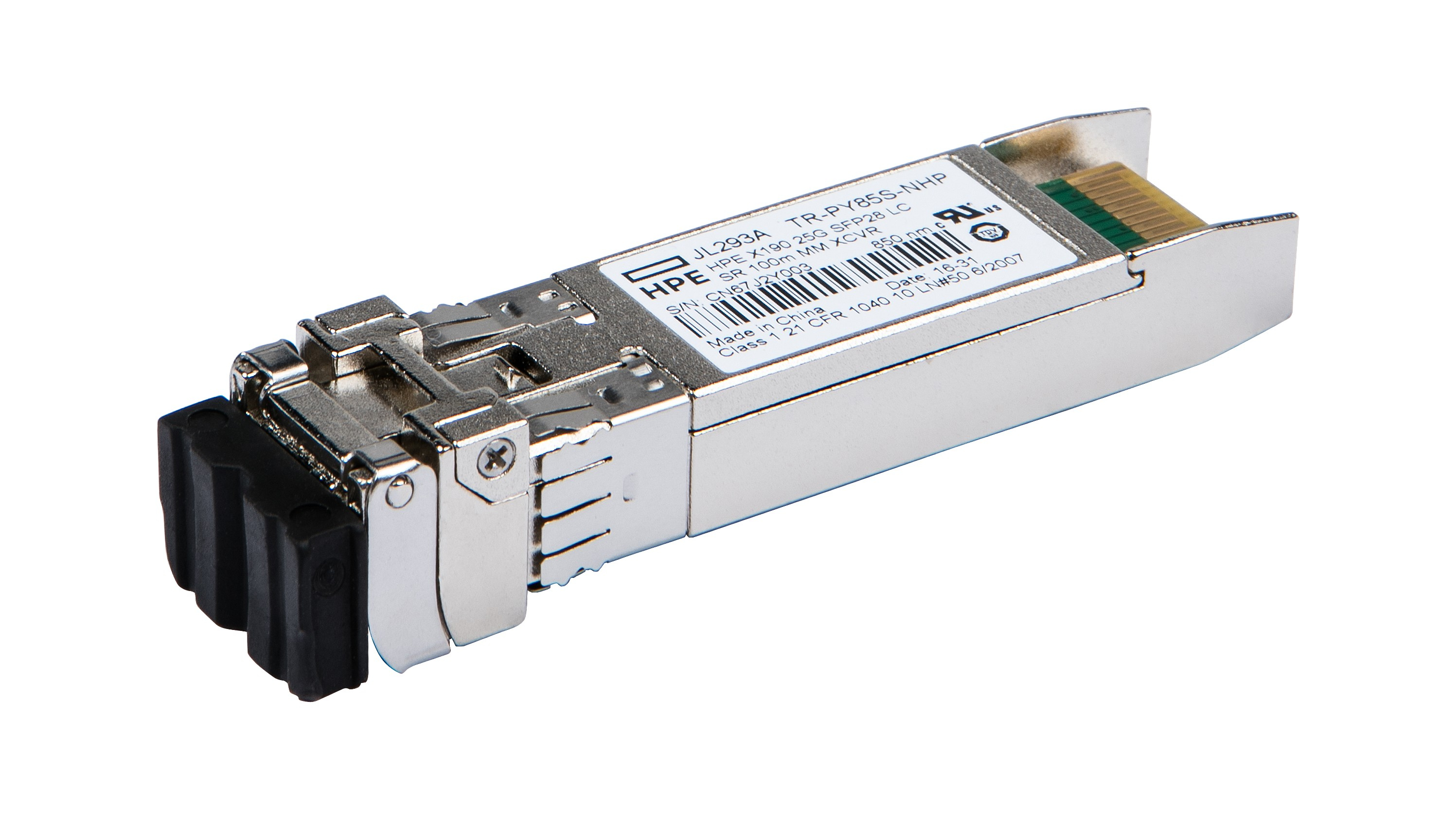 JL293A - HPE X190 - SFP28 receiver module - 25 Gigabit LAN