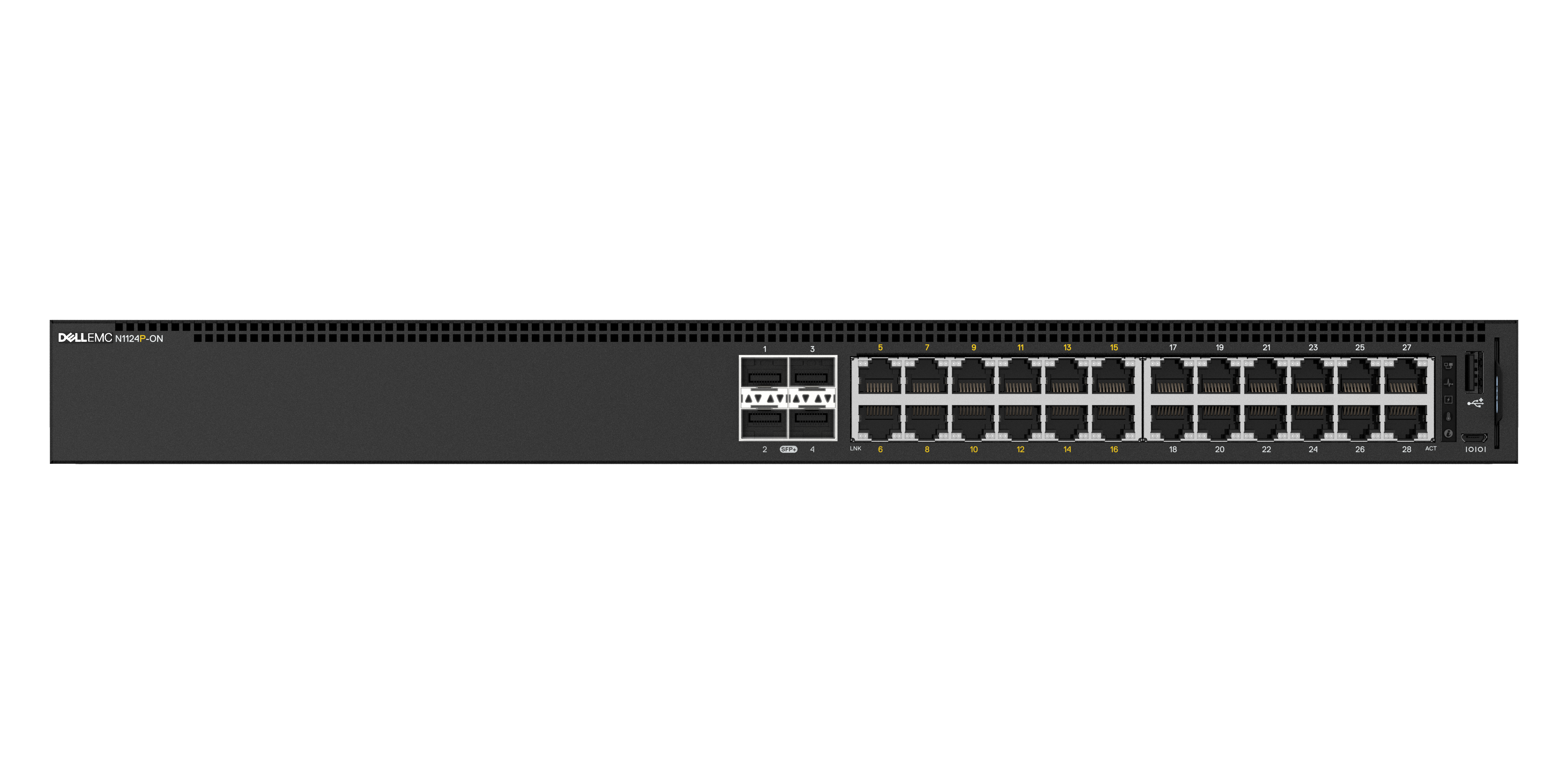 N1124P-ON - Dell Networking N1124P-ON - Switch - managed - 24 x 10/100/1000 (12 PoE+)