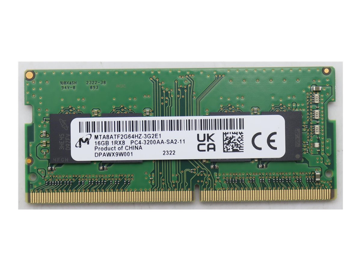 5M30V06806 - Lenovo Micron - DDR4 - Modul - 16 GB - SO DIMM 260-PIN