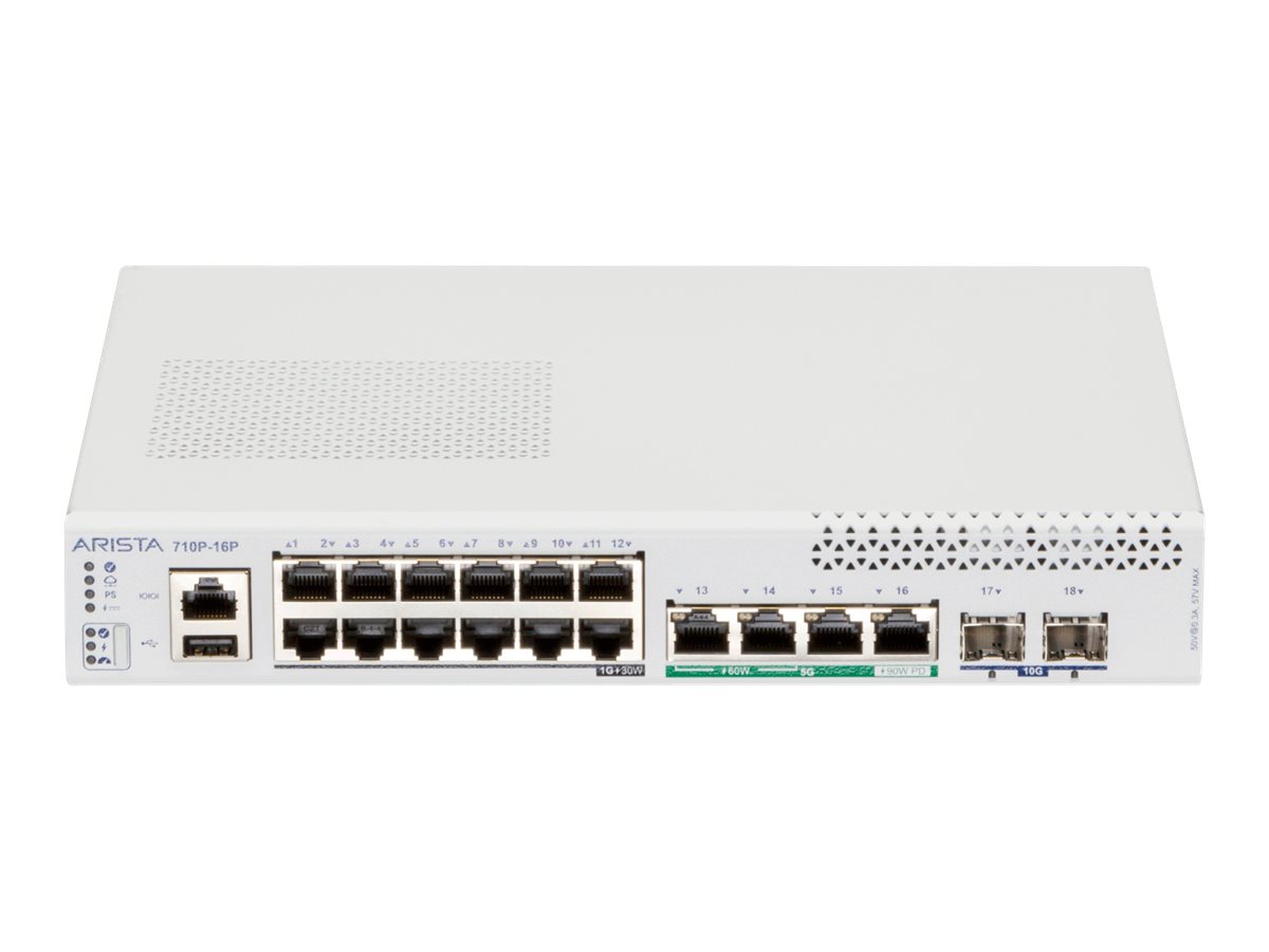 CCS-710P-16P-EU - Arista 710P-16P - Switch - L3 - managed - 12 x 10/100/1000 (PoE+)