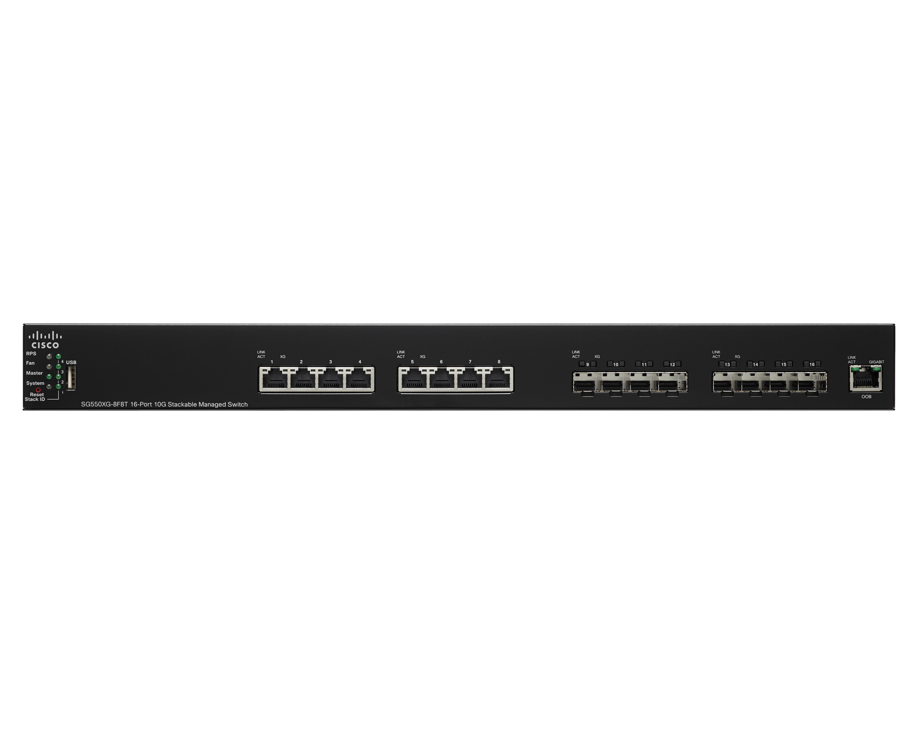 SG550XG-8F8T-K9-EU - Switch Cisco Business 550 - 16 puertos - Gestionado L3