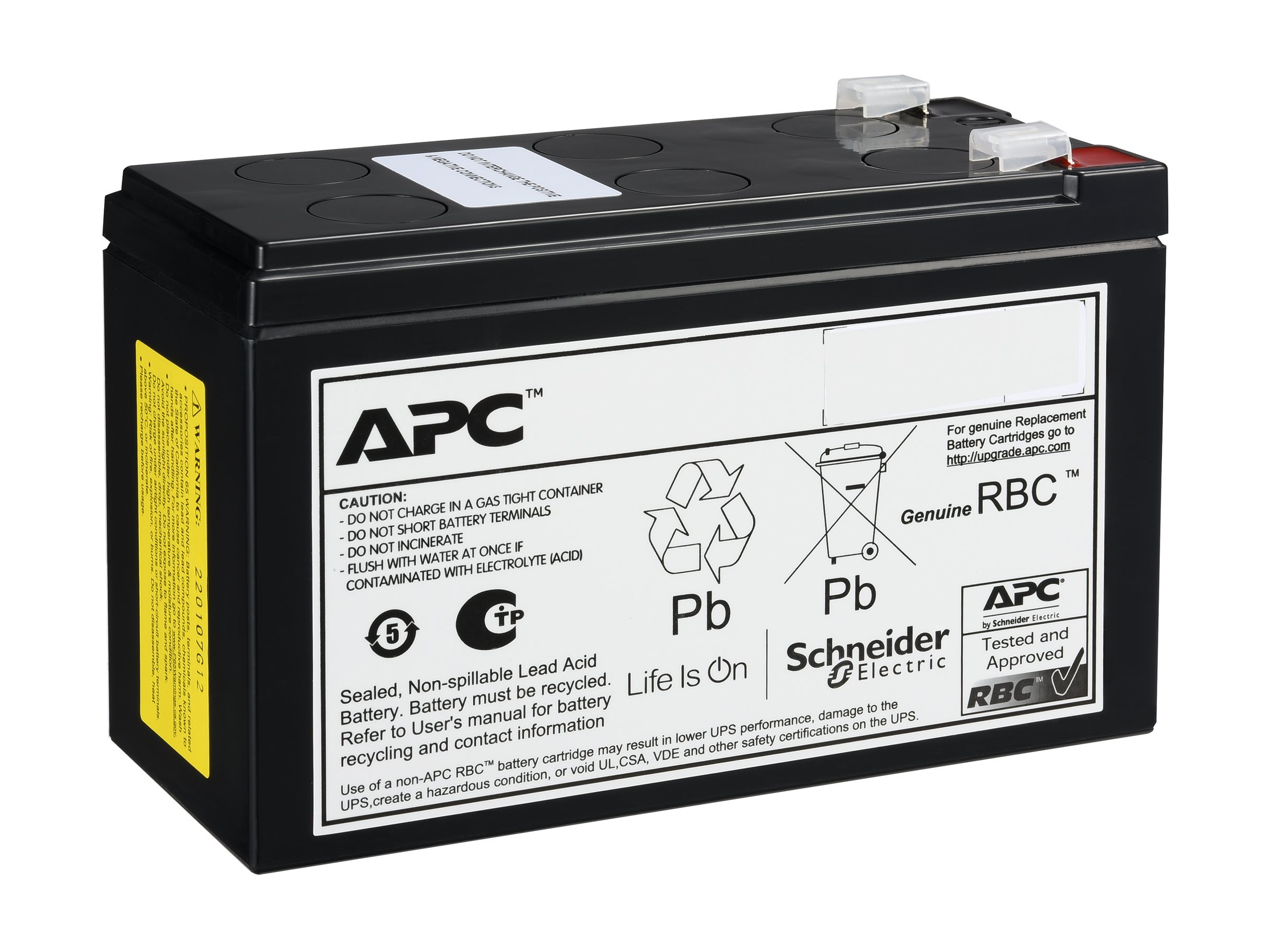 APCRBCV204 - APC UPS battery - 4 x battery - lead-acid - 9 Ah