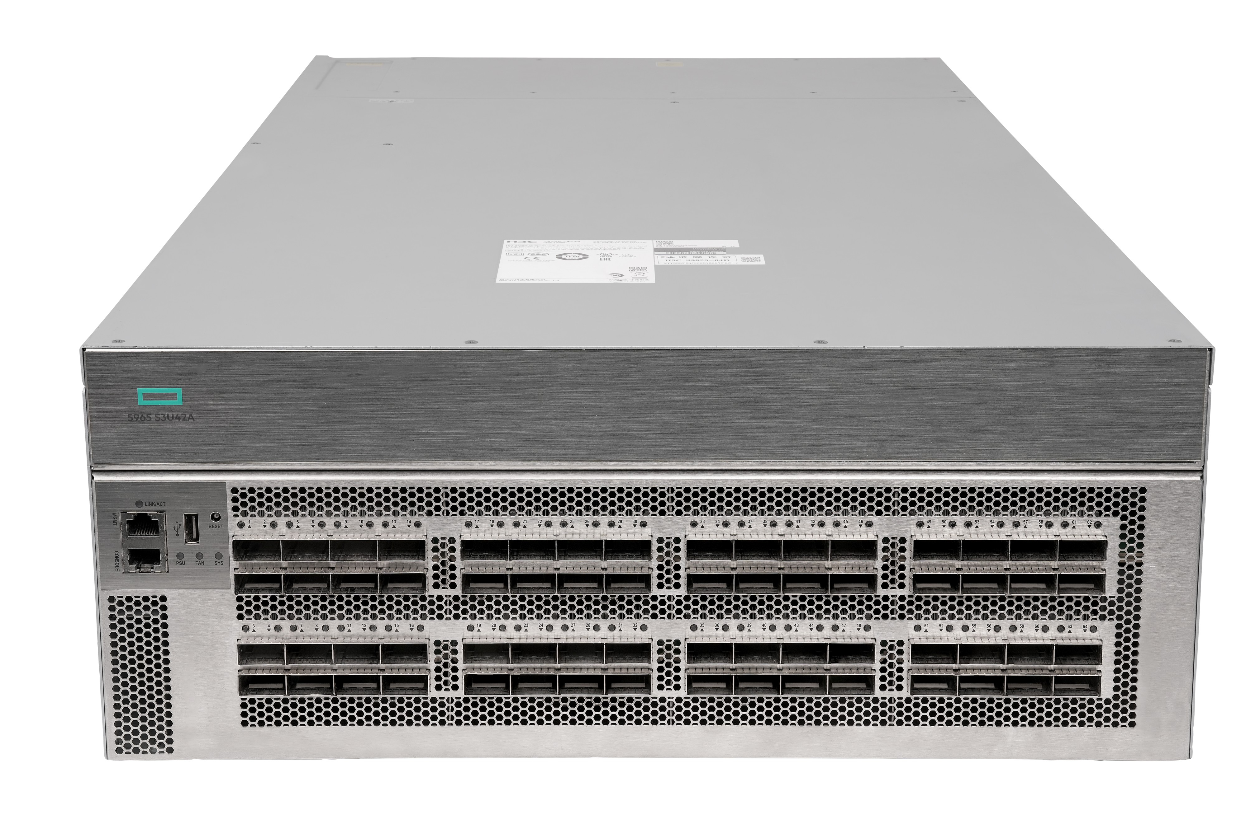 S3U42A - HPE Networking Comware 5965 64p QSFP-DD 400G