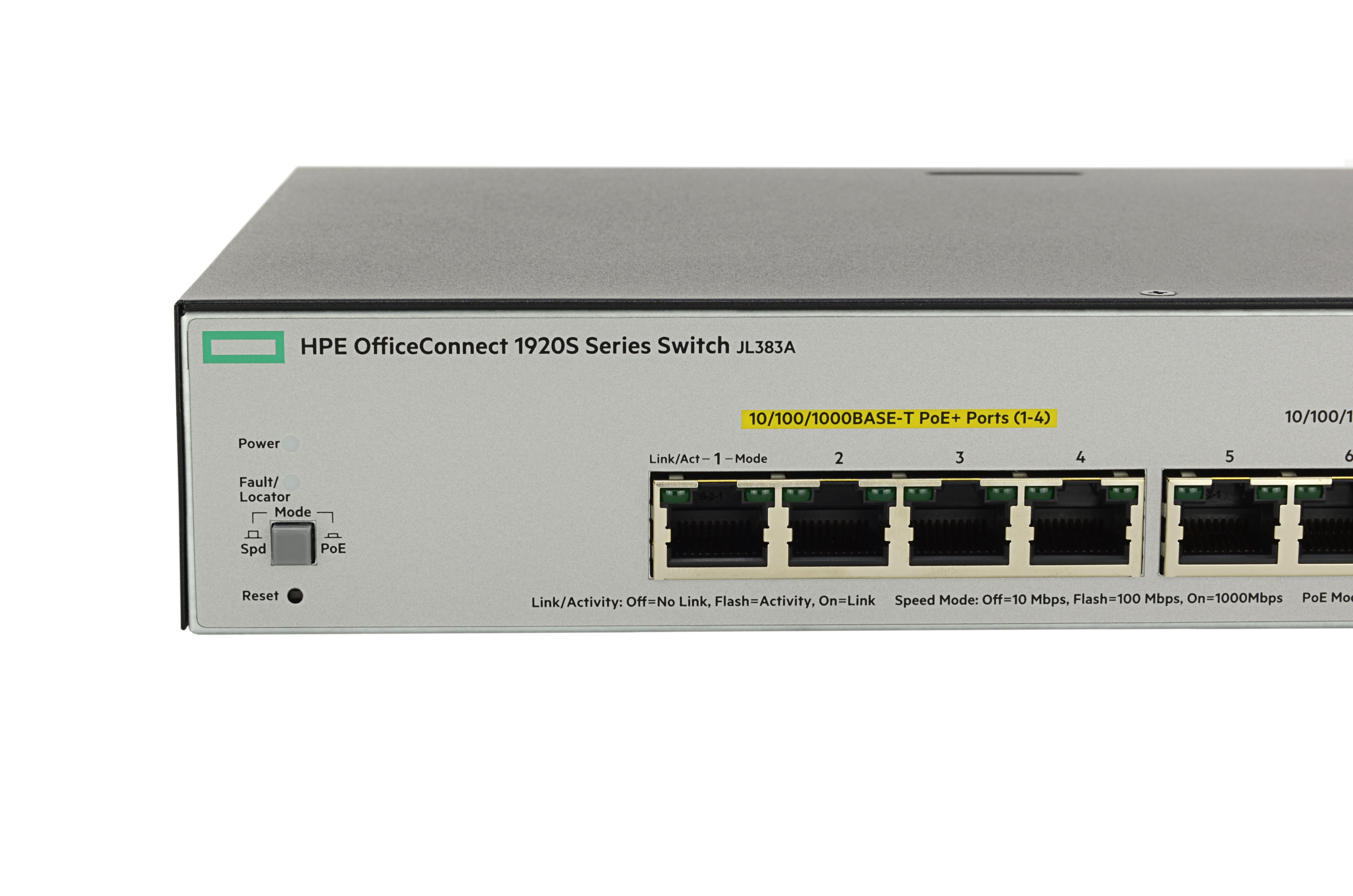 JL383A - Conmutador HPE OfficeConnect 1900 - 8 puertos - Gestionado L3 - PoE+