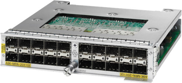 A9K-MPA-20X1GE - Cisco 20-port 1-Gigabit Ethernet Modular Port Adapter