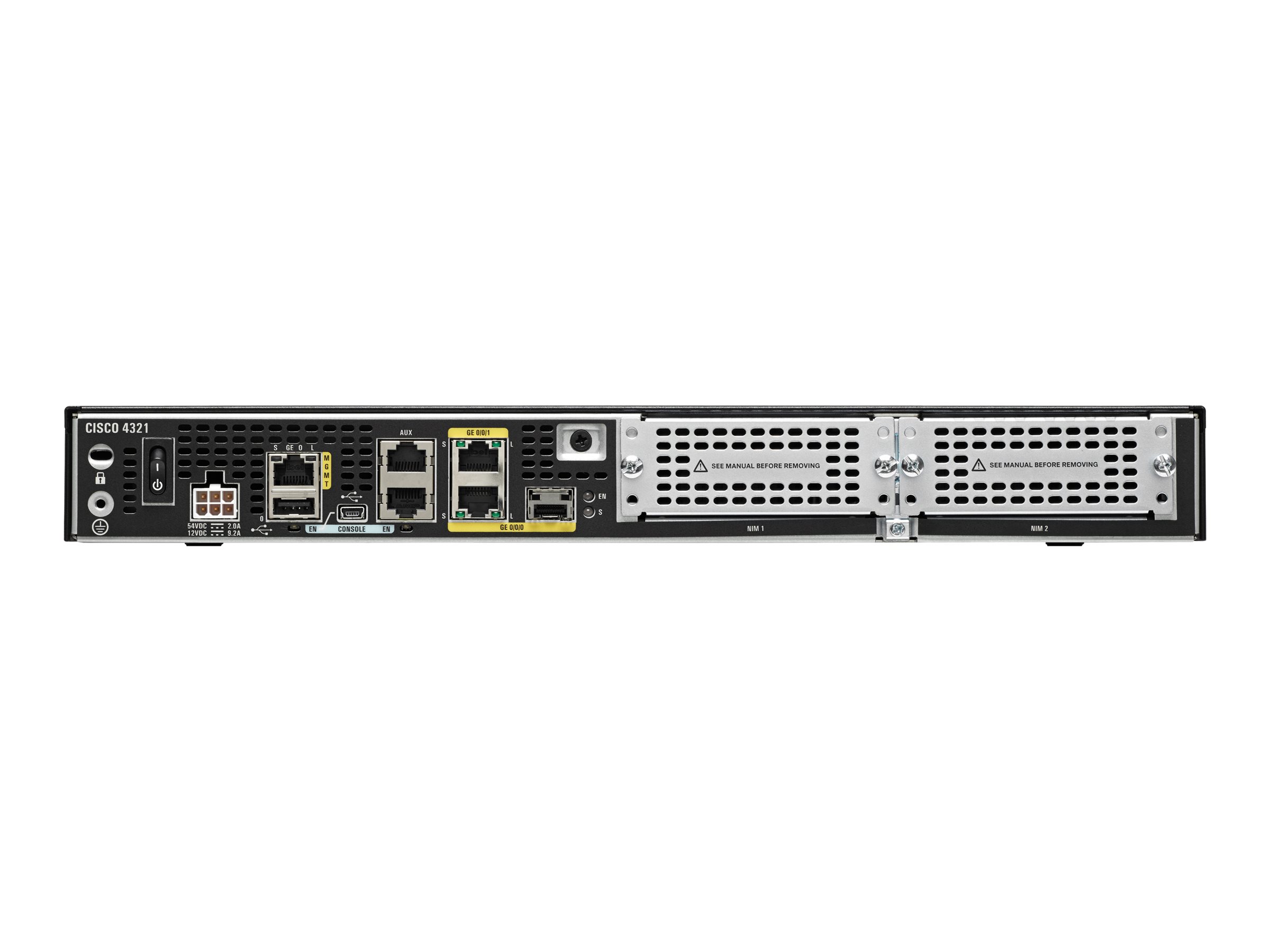 ISR4321-AXV/K9 - Router Cisco ISR 4321 con paquete de voz