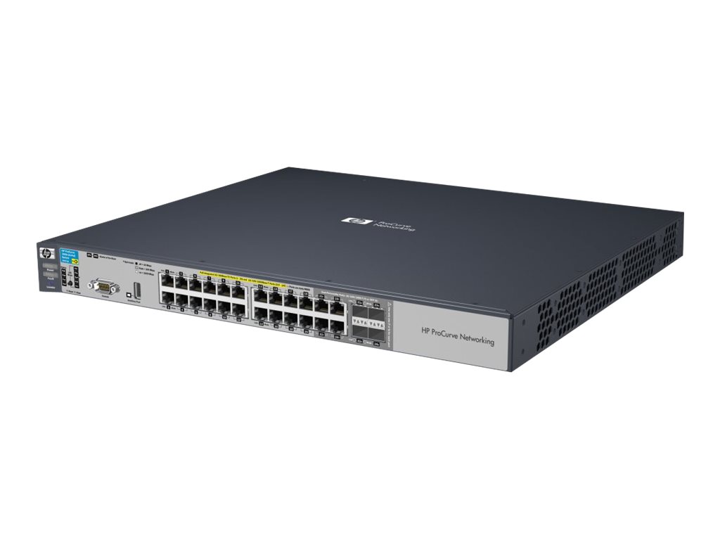 J9471A - HPE 3500-24-PoE Switch - Switch - managed - 20 x 10/100 + 4 x Kombi-Gigabit-SFP
