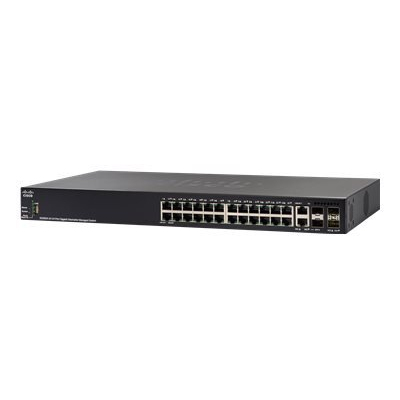 SG350X-24MP-K9 - Cisco Small Business SG350X-24MP, Managed, L2/L3, Gigabit Ethernet (10/100/1000), Power over Ethernet (PoE), Rack-Einbau, 1U
