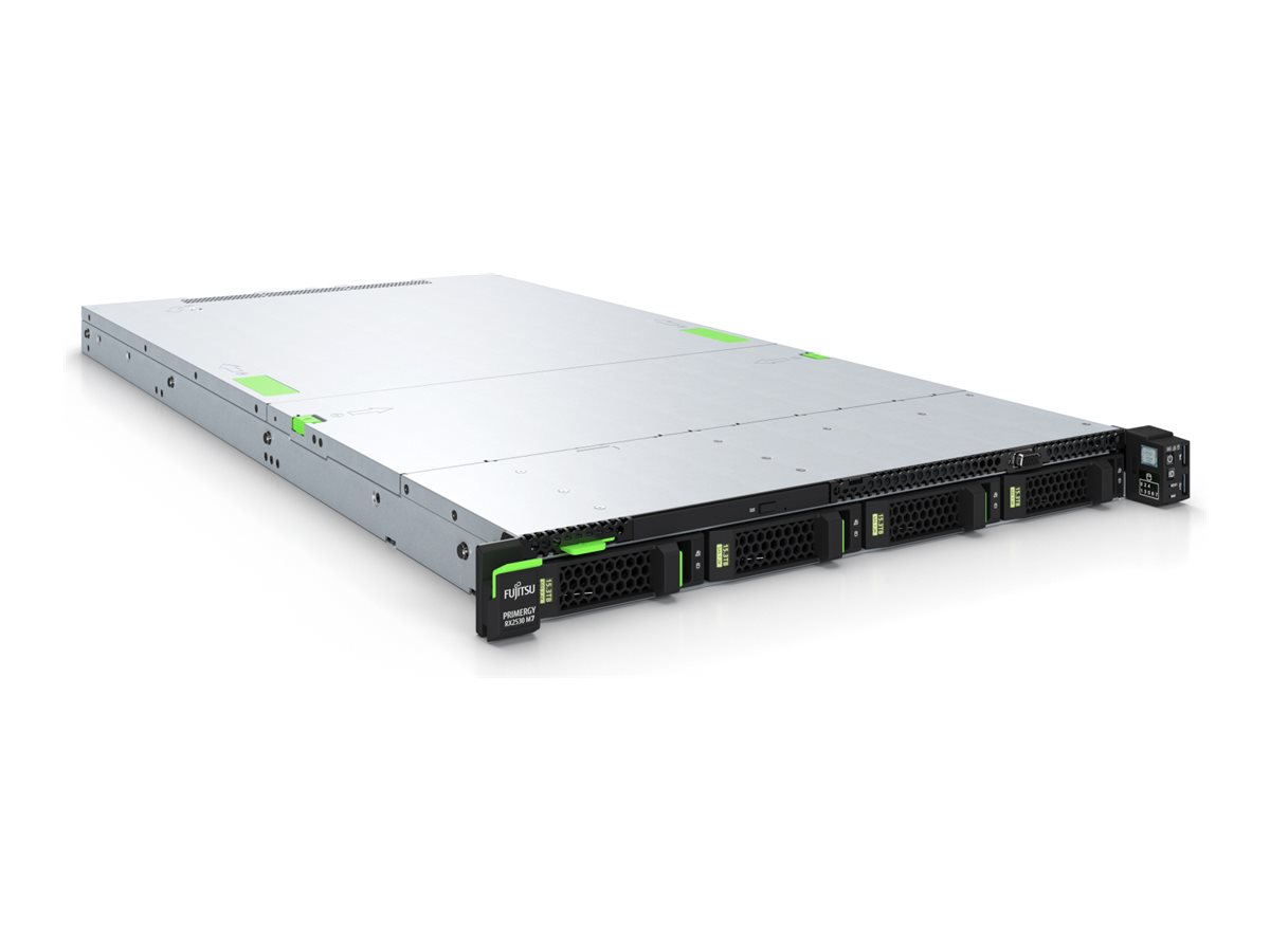 VFY:R2537SC310IN - Fsas Technologies Fujitsu PRIMERGY RX2530 M7 - Server - Rack-Montage - 1U - de doble procesador - 1 x Xeon Silver 4410T / 2.7 GHz - RAM 32 GB - SATA/SAS - Hot-Swap 6.4 cm (2.5")