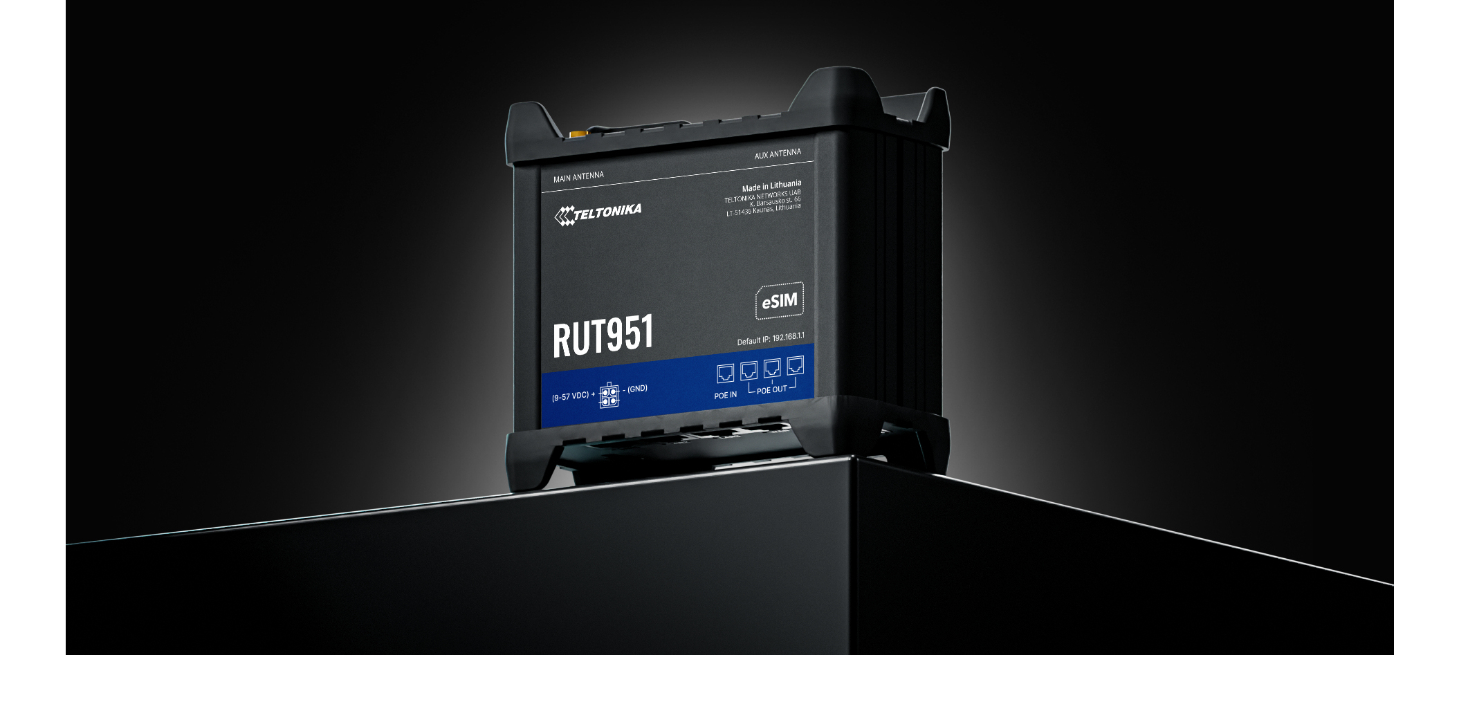 RUT951B10K00 - Teltonika RUT951 - Wireless Router - WWAN 3-port Switch