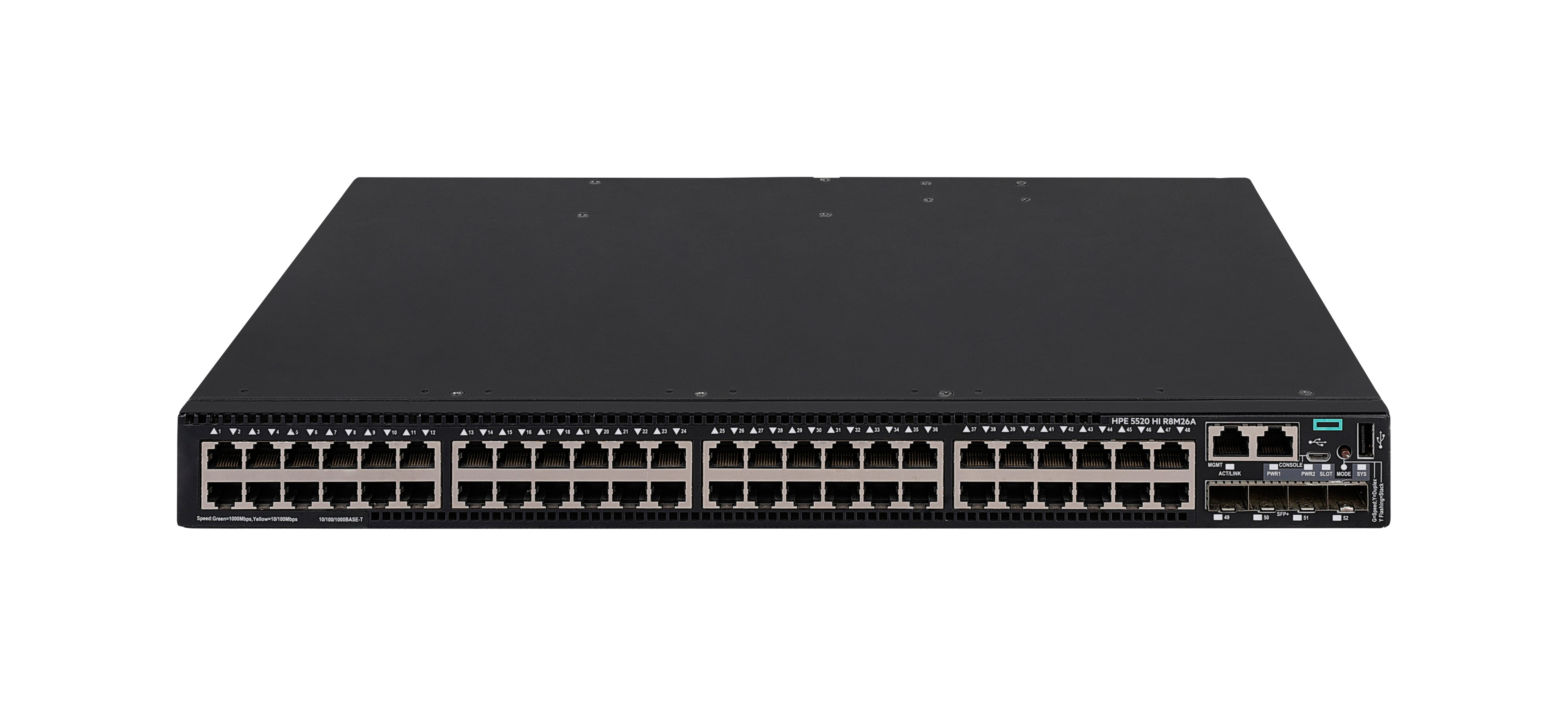 R8M26A - HPE FlexNetwork 5520 48G 4SFP+ HI 1-slot Switch
