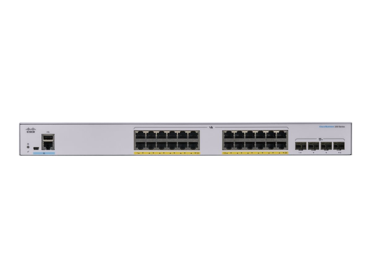 CBS250-24FP-4X-EU - Switch Cisco Business 250 - 24 porte - Gestito L3 - PoE+