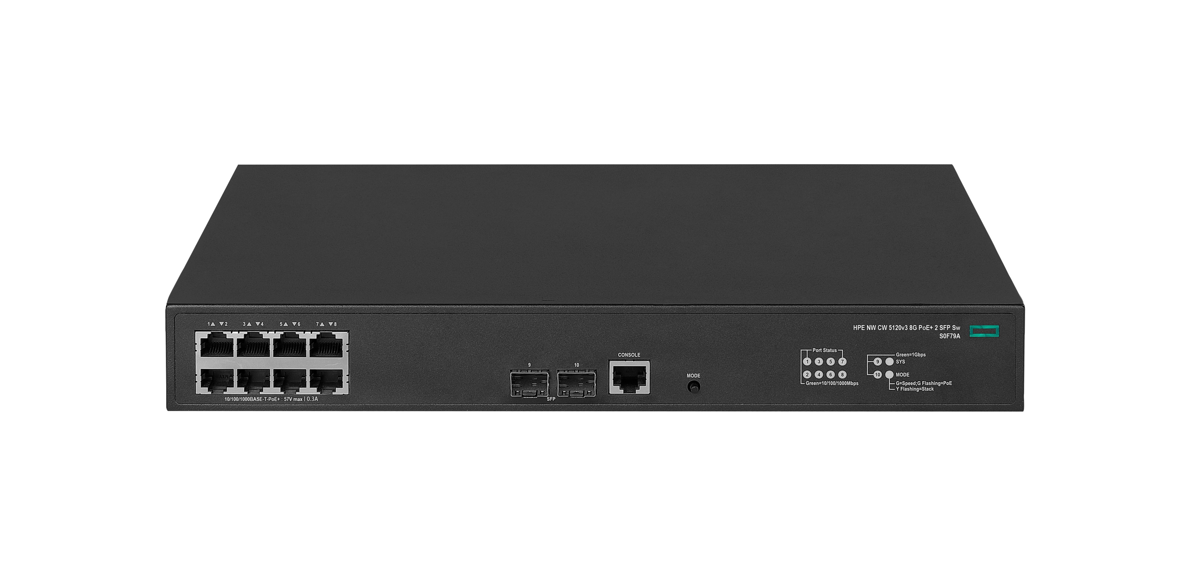 S0F79A - HPE Networking Comware 5120v3 8G PoE+ 2 SFP Switch