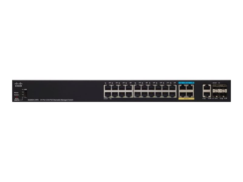 SG350X-24PD-K9 - Cisco Small Business SG350X-24PD - Switch - managed - 20 x 10/100/1000 (PoE+)