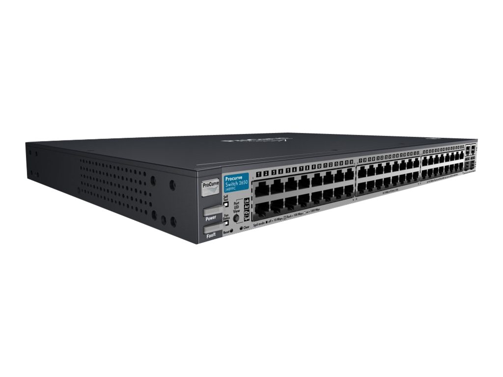 J4899C - HPE Switch 2650 - Switch - managed - 48 x 10/100 + 2 x Kombi-Gigabit-SFP