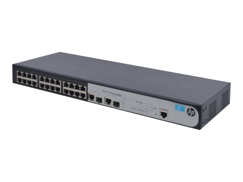 JG538A - HPE 1910-24 Switch - Switch - L3 - managed - 24 x 10/100 + 2 x Kombi-Gigabit-SFP