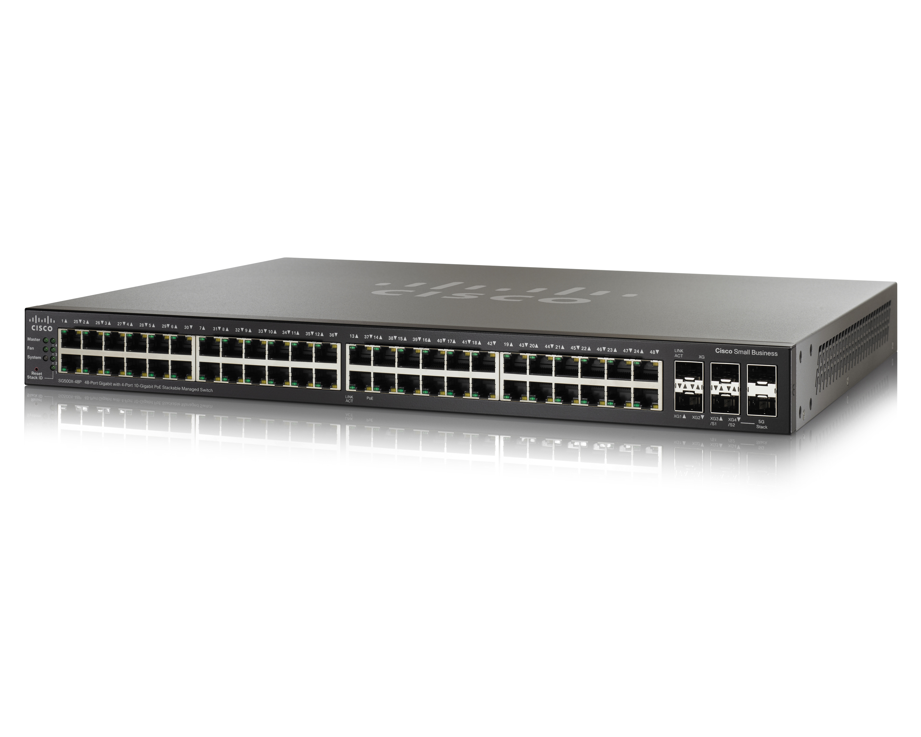 SG500X-48P-K9-G5 - Cisco SG500X-48P Switch L3 managed, 48x 10/100/1000 PoE