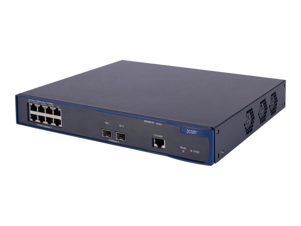 JD450A - HPE 3000-10G-PoE+ Wireless Switch - Switch - L3 - managed - 8 x 10/100/1000 (PoE)