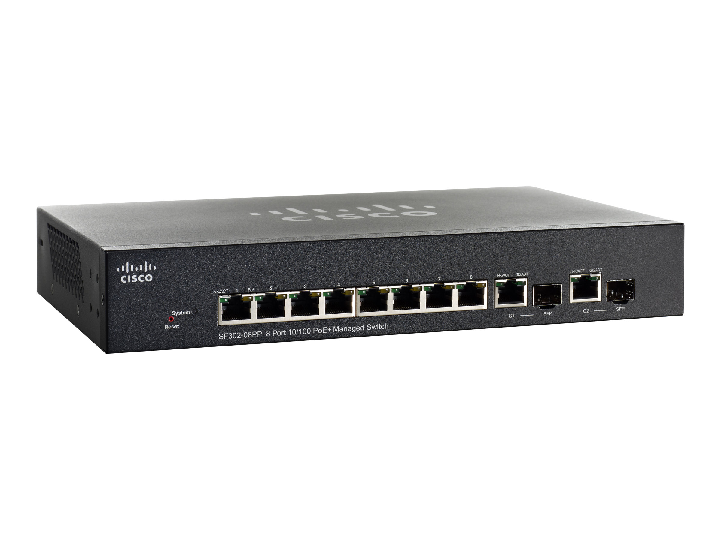 SF302-08PP-K9-EU - Switch Cisco Business 300 - 8 porte - Gestito L3 - PoE+