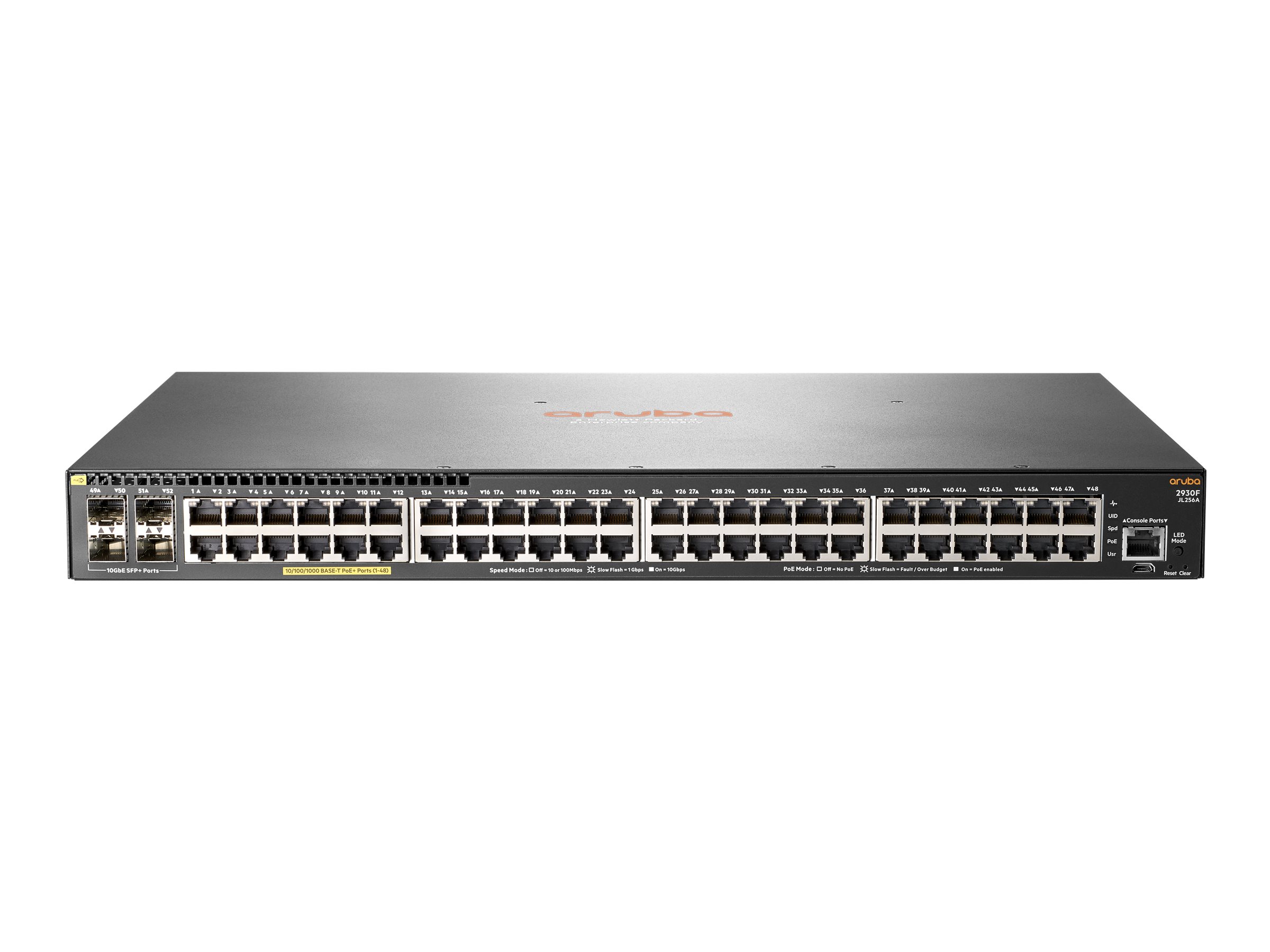 JL256A - Conmutador HPE Aruba 2930F - 48 puertos - Gestionado de capa 3 - PoE+
