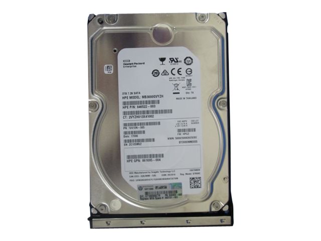 862131-001 - HPE Midline - Disque dur - 3 TB - Hot-Swap - 3.5" LFF Low Profile (8.9 cm LFF Low Profile)