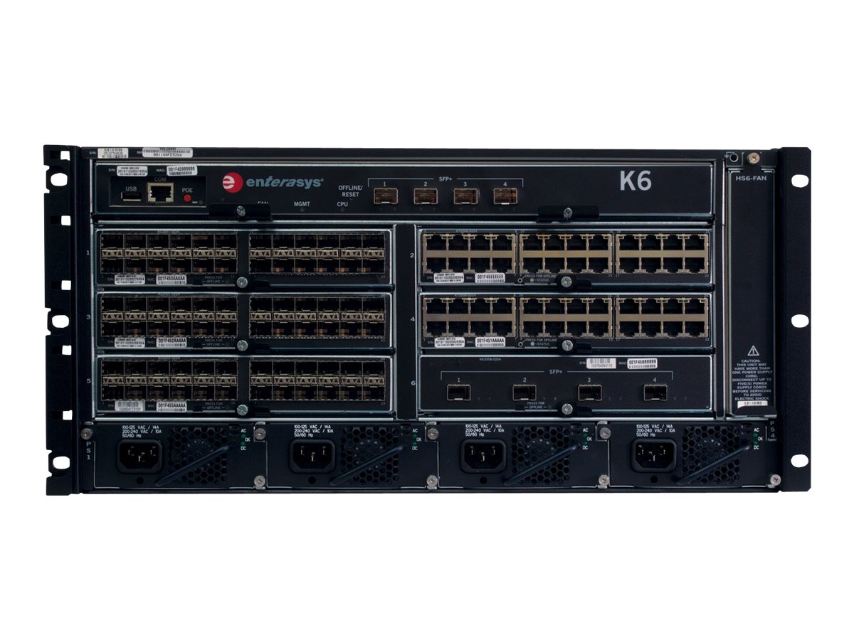 K6 CHASSIS - Extreme Networks K-Series K6 - Switch - Desktop