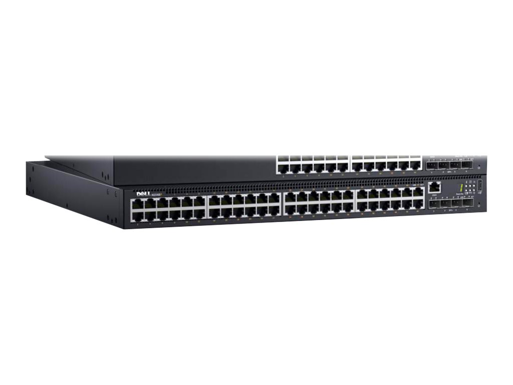463-7282 - Dell Networking N1548P - Switch - L2+ - managed - 48 x 10/100/1000 + 4 x 10 Gigabit SFP+ - Flujo de aire de adelante hacia atrás - an Rack montable - PoE+ (30.8 W)